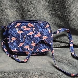 Vera Bradley Flamingo Crossbody Bag - Navy
